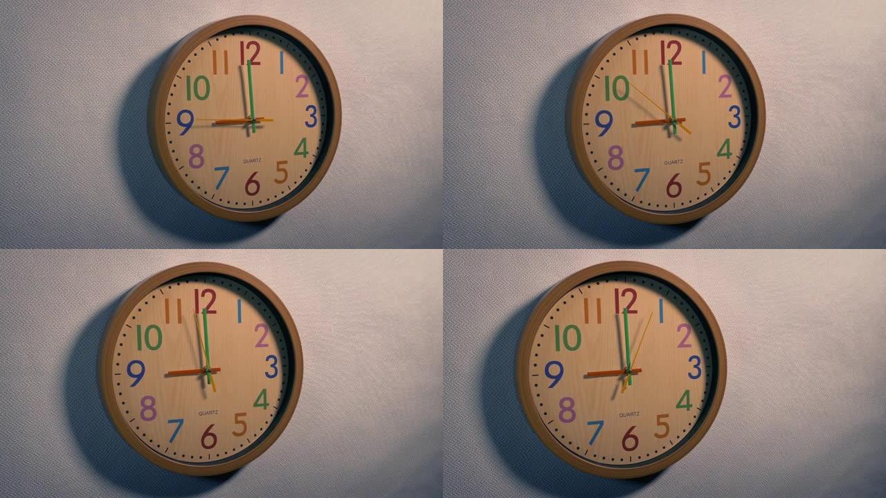 九个移动镜头的卧室时钟