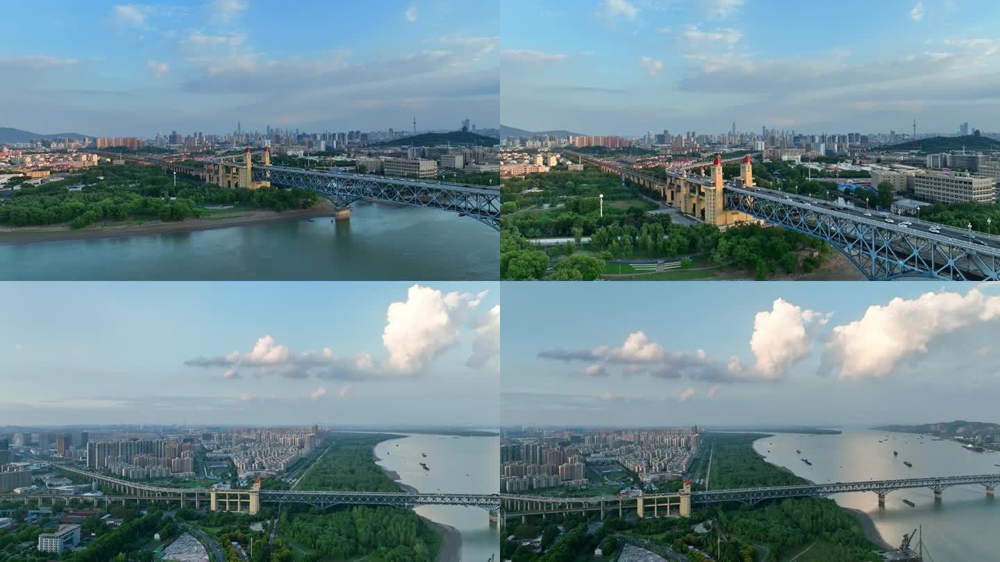 长江大桥航拍4K素材