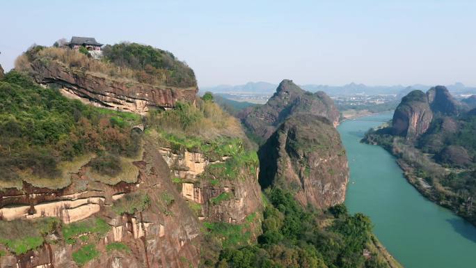 江西龙虎山风景区航拍