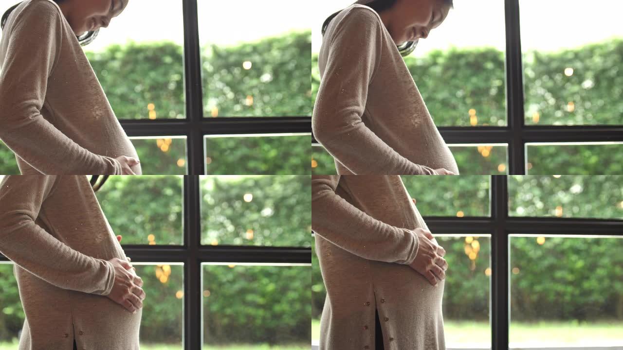 亚洲怀孕妇女待产准妈妈视频素材
