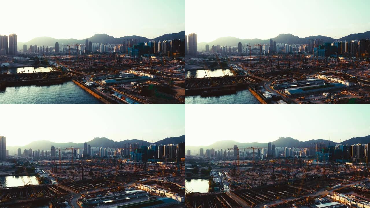 香港启德的建筑工地
