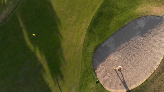 高尔夫球场的高视图