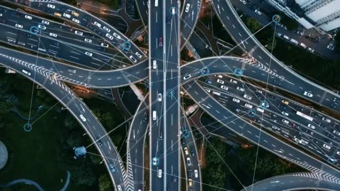 未来智能交通车辆数据道路