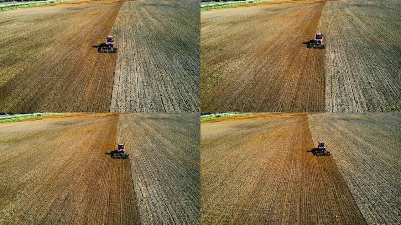 土壤栽培航拍视频三农业农田园耕地种植大米