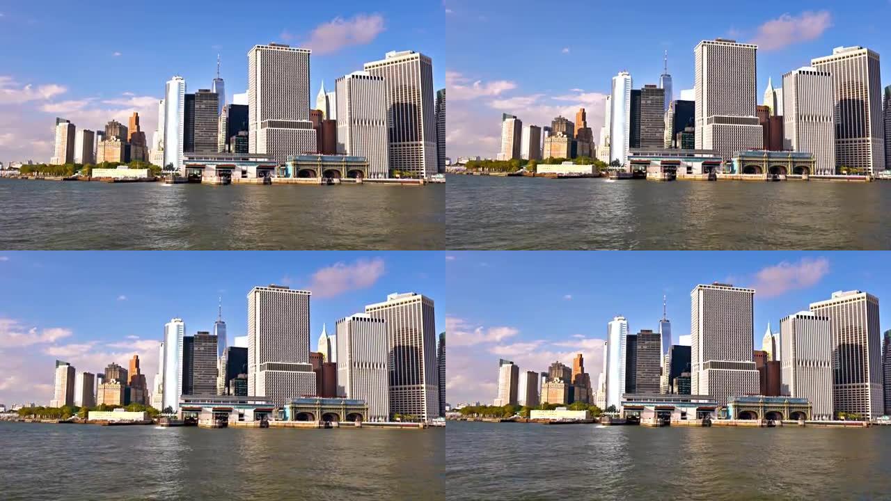 曼哈顿金融区。WTC