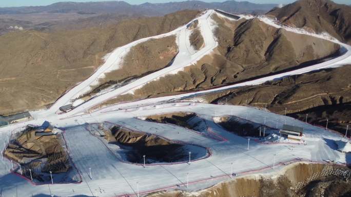 内蒙古马鬃山滑雪场一镜到底