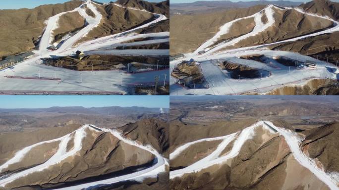 内蒙古马鬃山滑雪场一镜到底