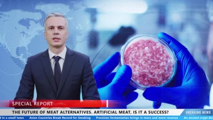 男新闻主播谈纯素肉