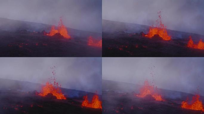 火山爆发夏威夷莫纳罗亚2022