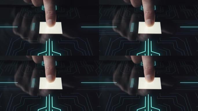 在未来的计算机平板电脑上进行生物识别手指扫描