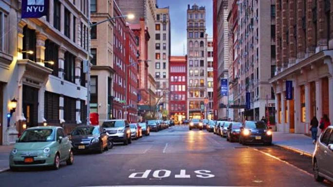 创意复古风格曼哈顿街
