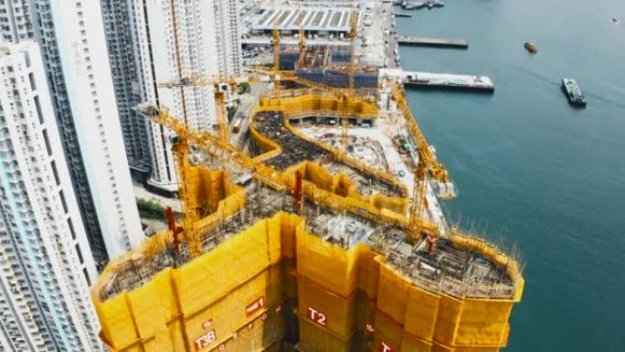 香港的工业建筑起重机及建筑工程