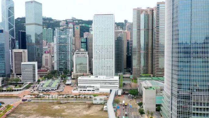 香港中区的4K航拍镜头