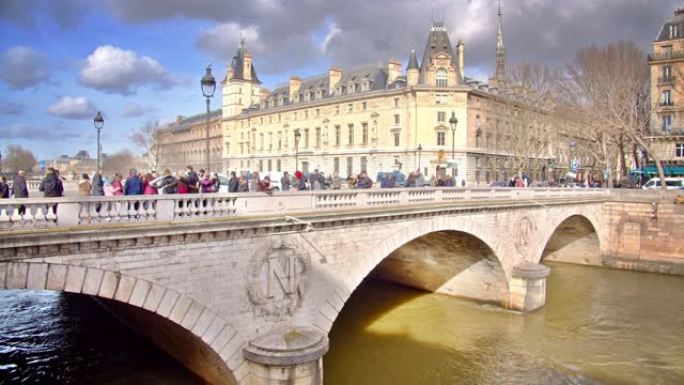 巴黎。浪漫。桥。城堡。