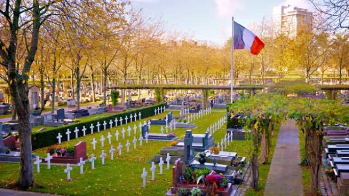 公墓。巴黎。法国巴黎法国公墓陵墓