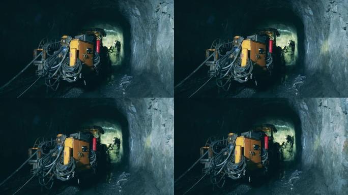 地下隧道正在被钻孔机制灌溉