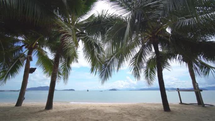 宁静的场景海洋海滩美丽的自然背景