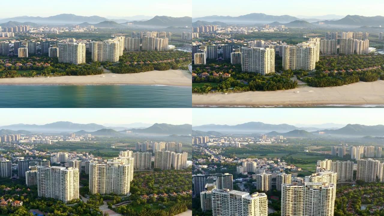 中国海南三亚海边的高档住宅区
