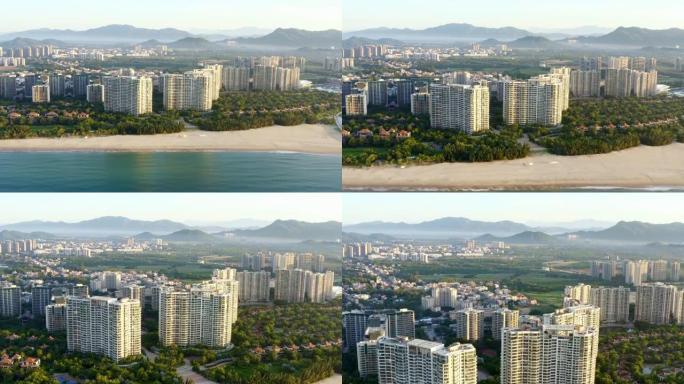 中国海南三亚海边的高档住宅区