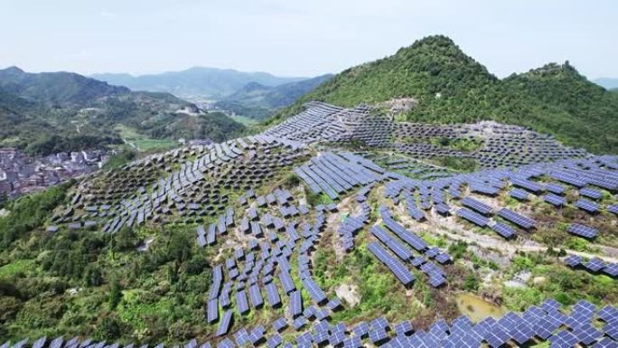 太阳能发电站清洁电源环保能源可再生