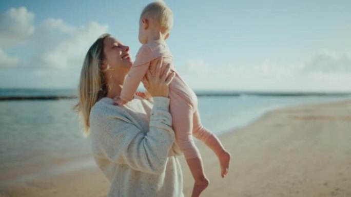 母亲和年幼的婴儿母女亲子