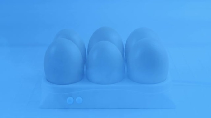 鸡蛋在冷藏实验室蓝色图案孵化厂大鹅蛋