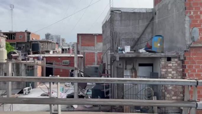 贫民窟或棚户区被称为 “Villa 31” 在Retiro区，布宜诺斯艾利斯，阿根廷，最大的城市之一