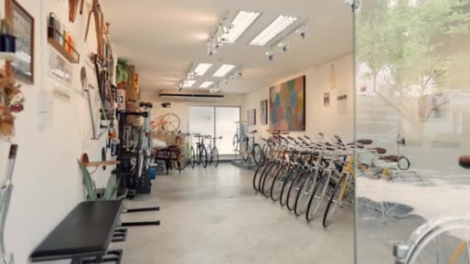 正在发展自行车商店的小企业。