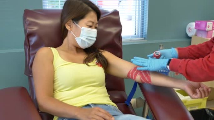 妇女献血