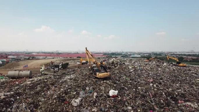 垃圾填埋垃圾处理废物回收掩埋环境污染破坏