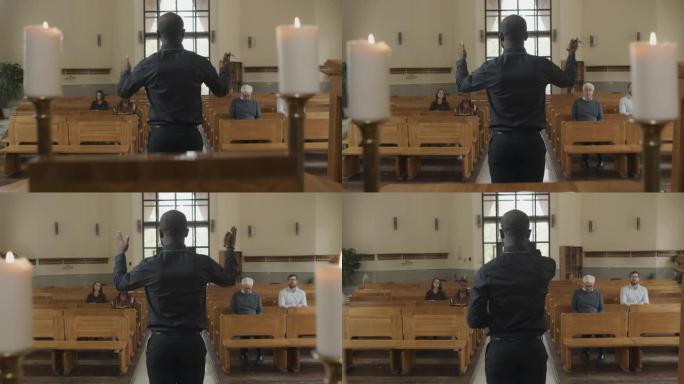 非裔美国牧师传教社区教堂传教士信仰国外外