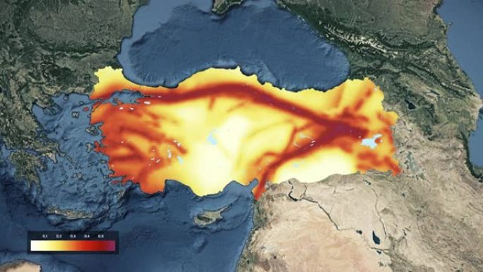 Turkiye (土耳其) 地震危险图