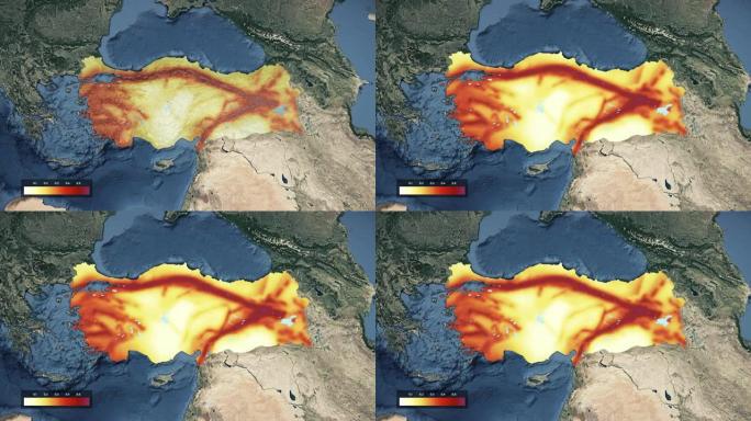 Turkiye (土耳其) 地震危险图