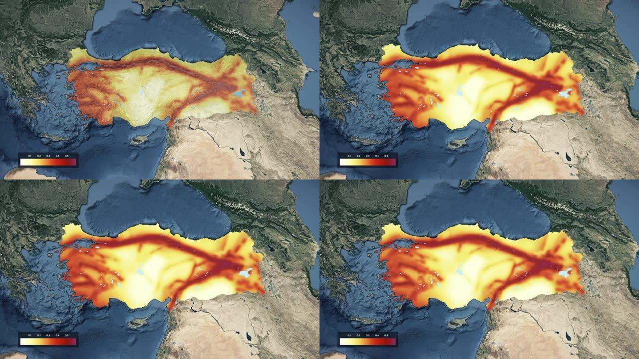 Turkiye (土耳其) 地震危险图
