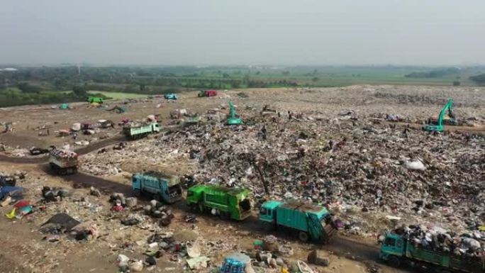 垃圾山填埋场生态废品处置处理