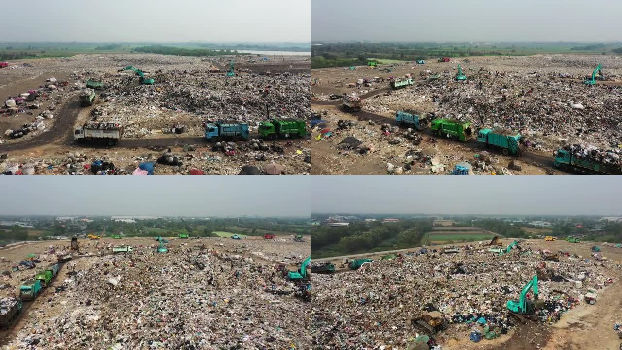 垃圾山填埋场生态废品处置处理