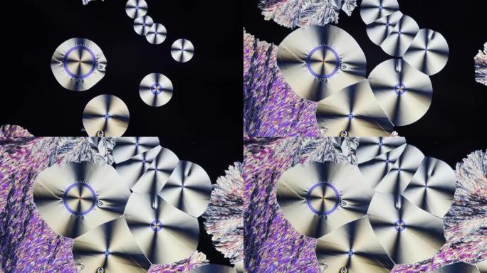 维生素c溶液的水晶看起来像一幅艺术画
