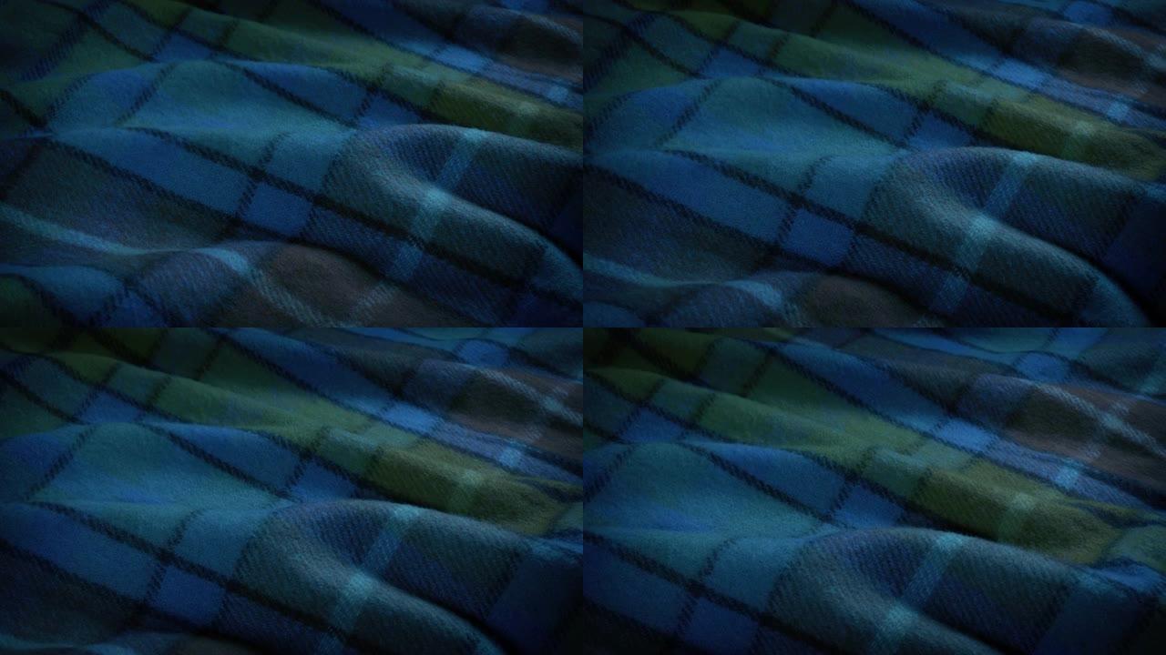 黑暗中床上的毯子宣传片实拍视频素材
