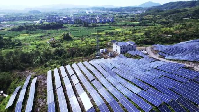 太阳能发电站乡村清洁能源能源危机