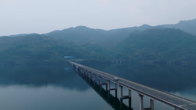 跨河特大桥，跨湖大桥4K