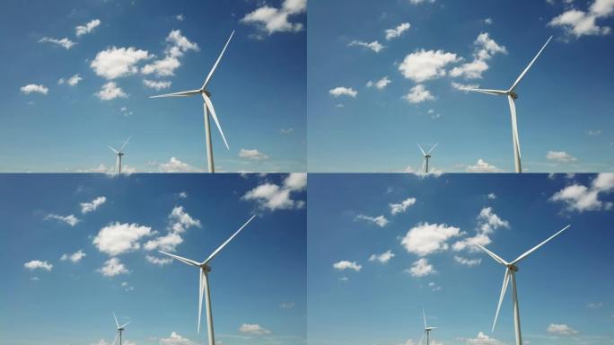 风力养殖风力发电机风车风电网风能清洁能源