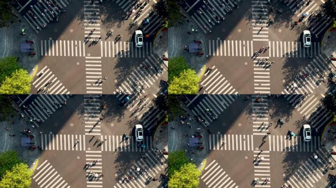 城市街道交叉口交叉路口人生有多种选择方向