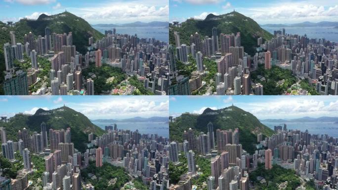 香港城市无人机视图