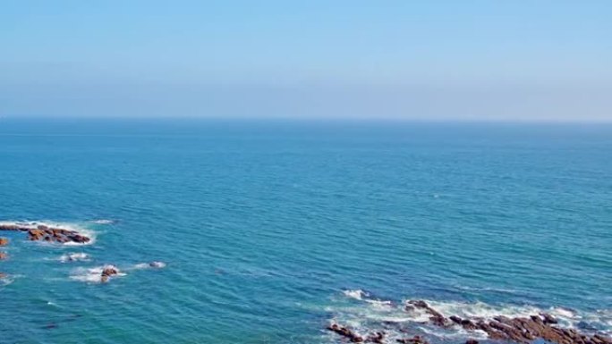 无限之海。自然。生态海域蔚蓝大海海天一线