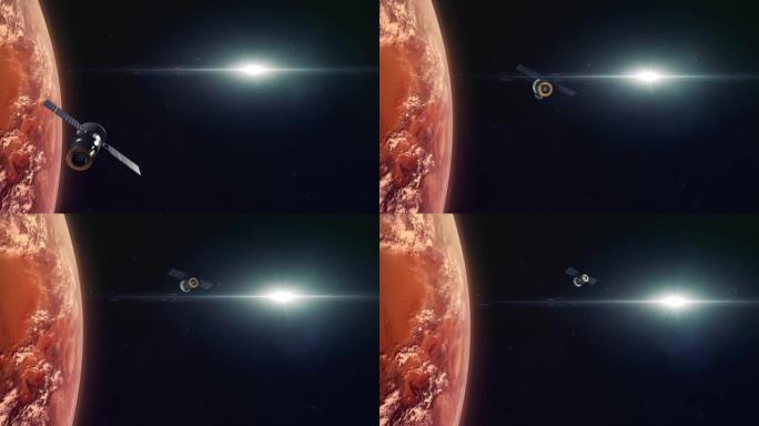 火星轨道上的太空探测卫星 “红色星球2”