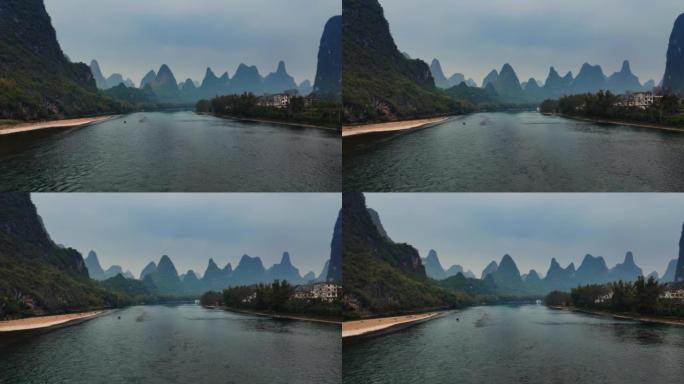 中国桂林山河景观生态桂林绿水青山祖国大好