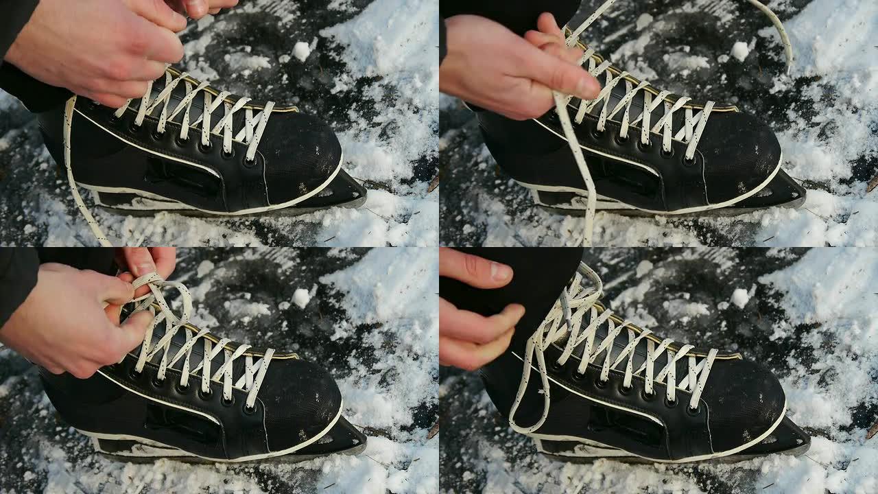 绑带溜冰鞋