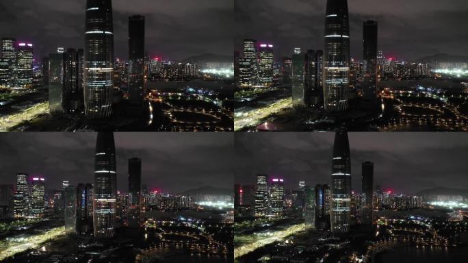 鸟瞰图深圳现代城市