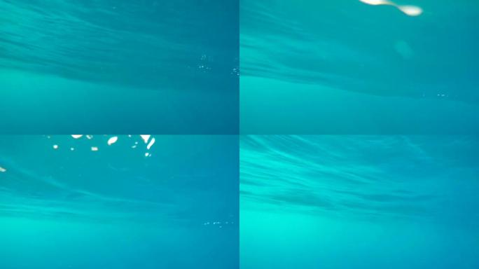 意大利清澈蓝色海水的4k视频片段