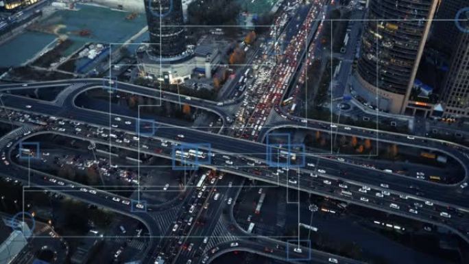 未来智能交通汽车传感系统概念